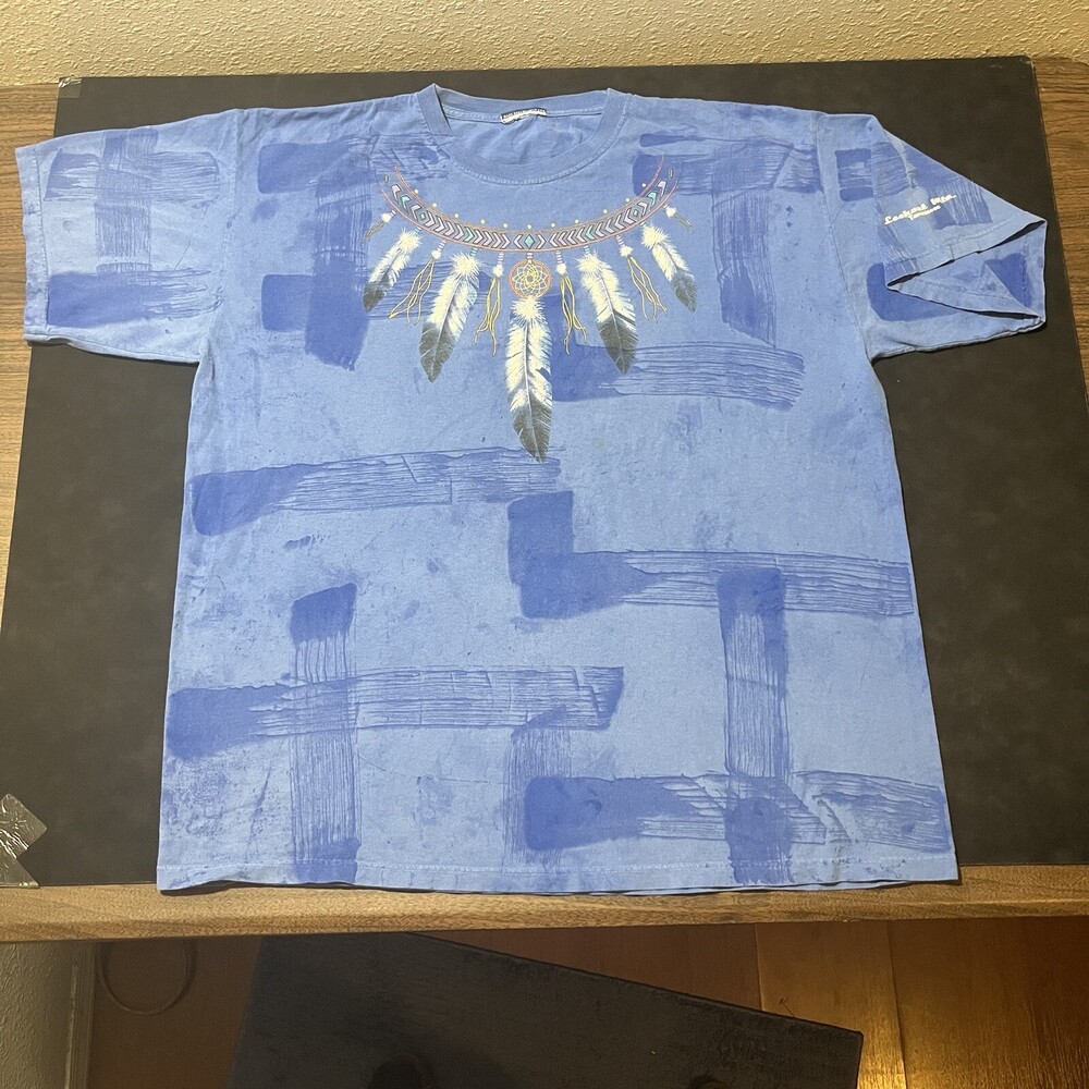 Native American Shirt Dream Catcher Necklace Vintage Tennessee Chatanooga 1990s